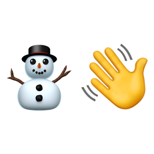 ⛄👋 Emoji Domain iOS rendering